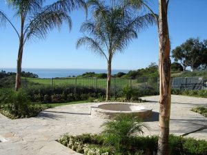 A freshly cleaned flagstone patio with a natural finish
